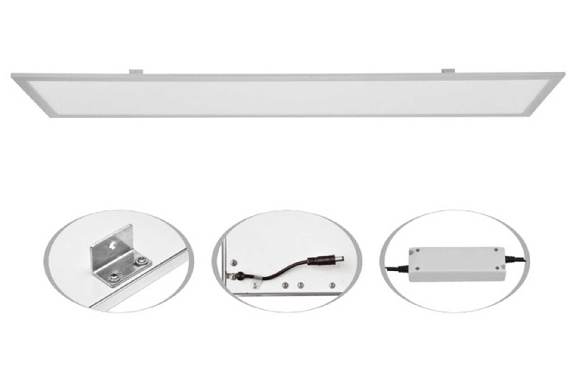 Ecolite SMD panel 45W, 29.5x119.5cm, 4000K, IP20, 4300Lm LED-GPL44/B-45