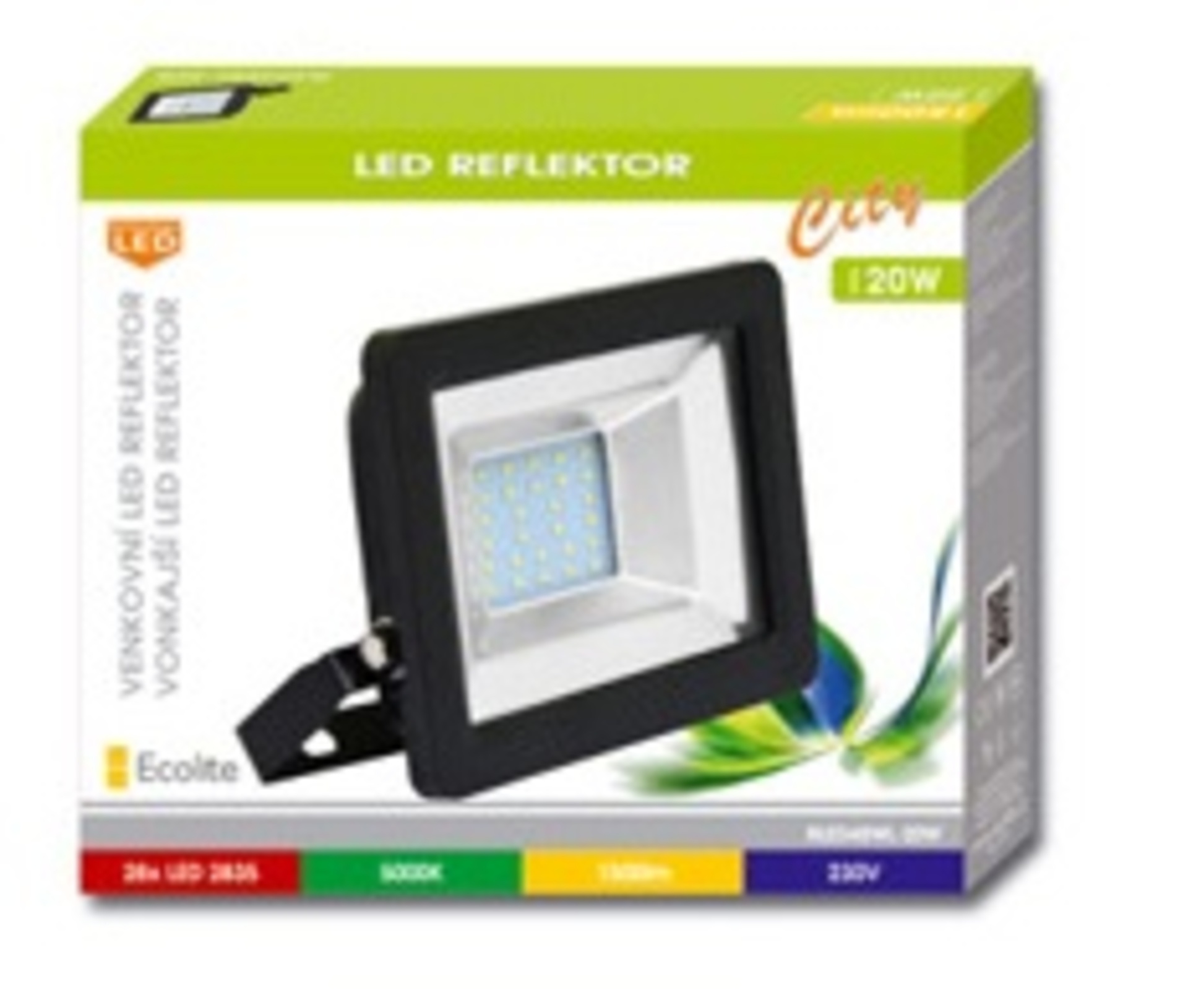 Ecolite LED reflektor, SMD, 30W, 5000K, IP65, 2400Lm RLED48WL-30W