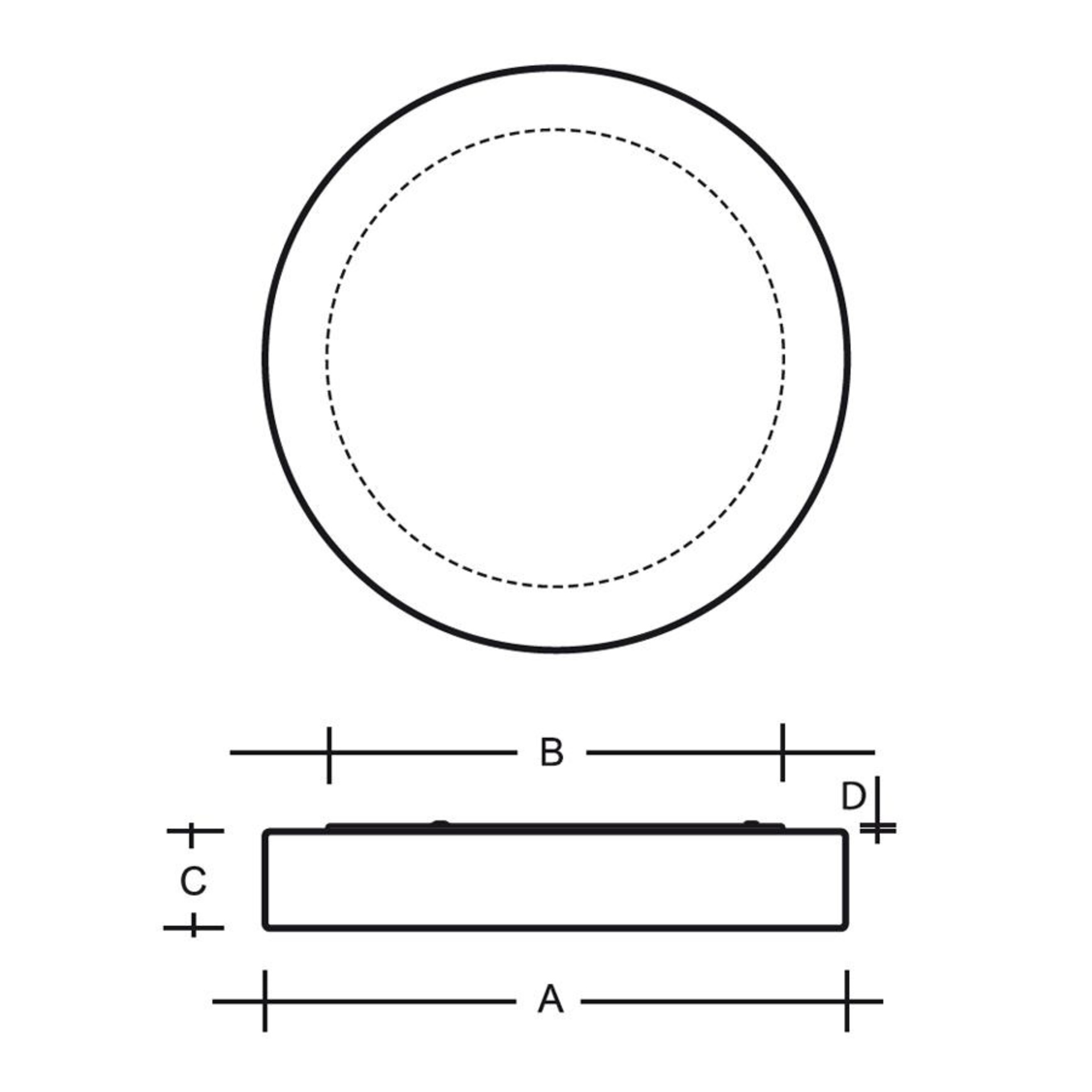 LUCIS stropní a nástěnné svítidlo ZERO IP44 37,4W LED 3000K sklo opál PS13.K3.Z600