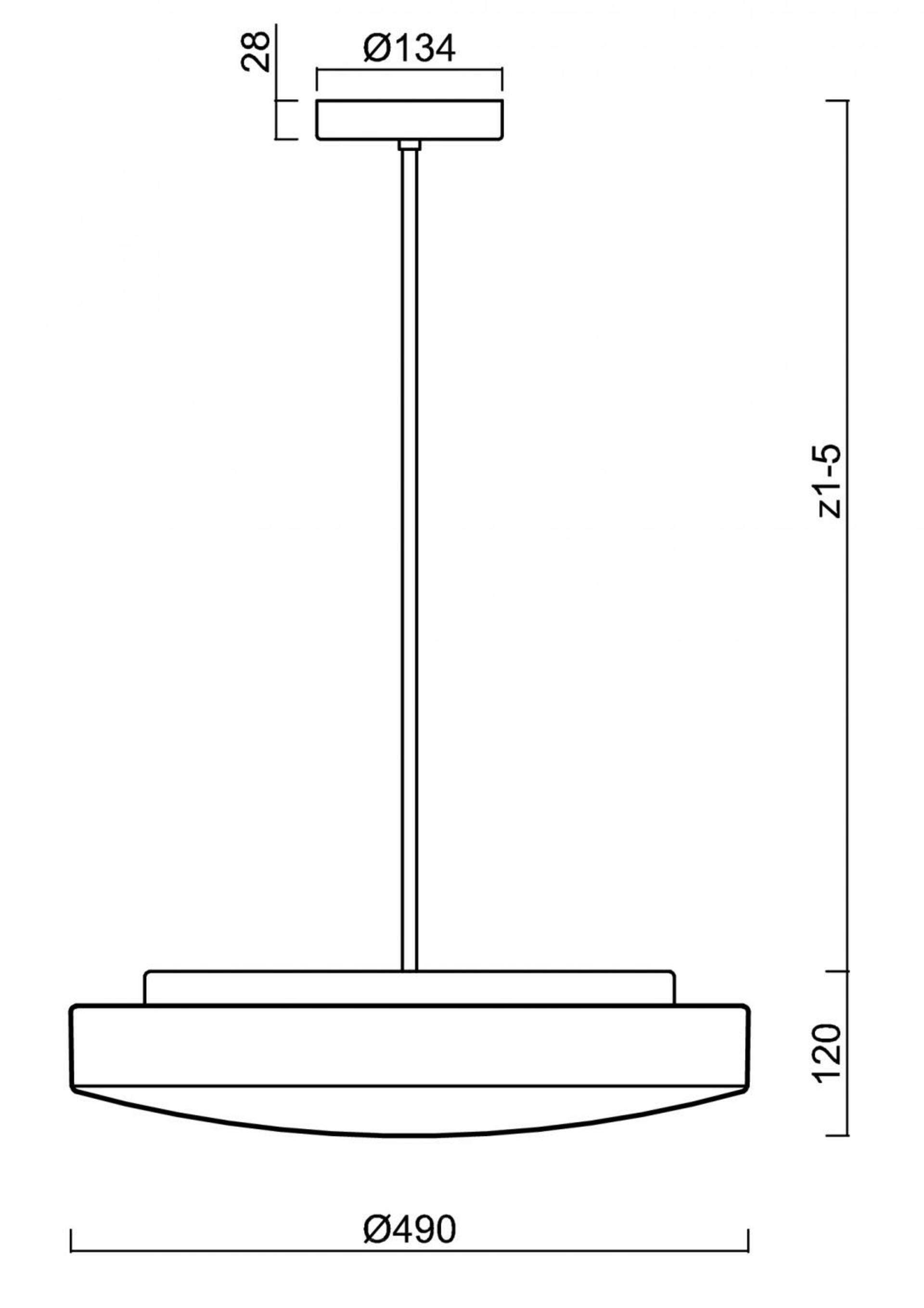 OSMONT 53706 EDNA P5 závěsné skleněné svítidlo bílá IP40 4000 K 33W LED