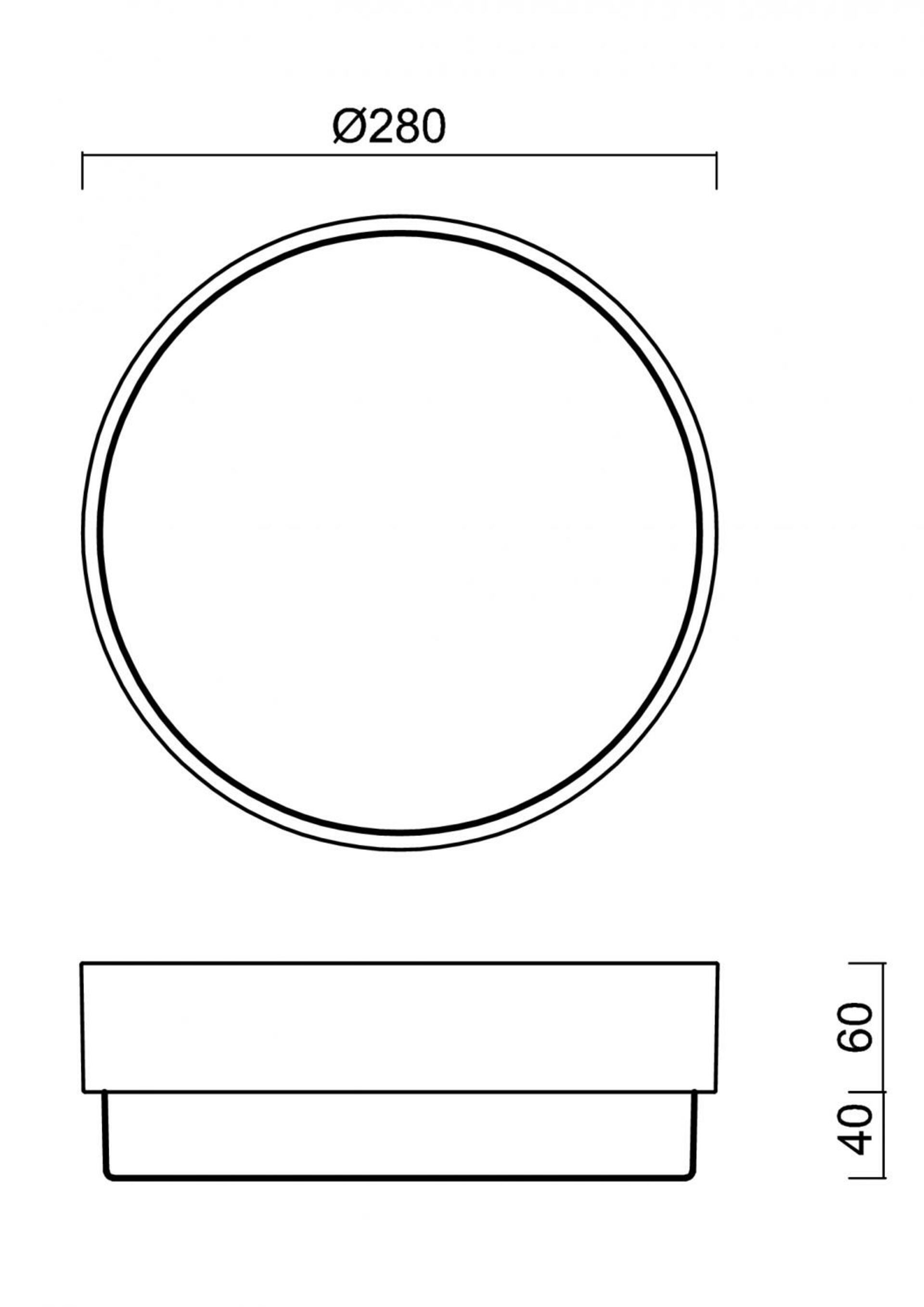 OSMONT 57707 TRITON 1 stropní/nástěnné průmyslové plastové svítidlo bílá IP65 4000 K 19W LED nouzové kombinované 3 h