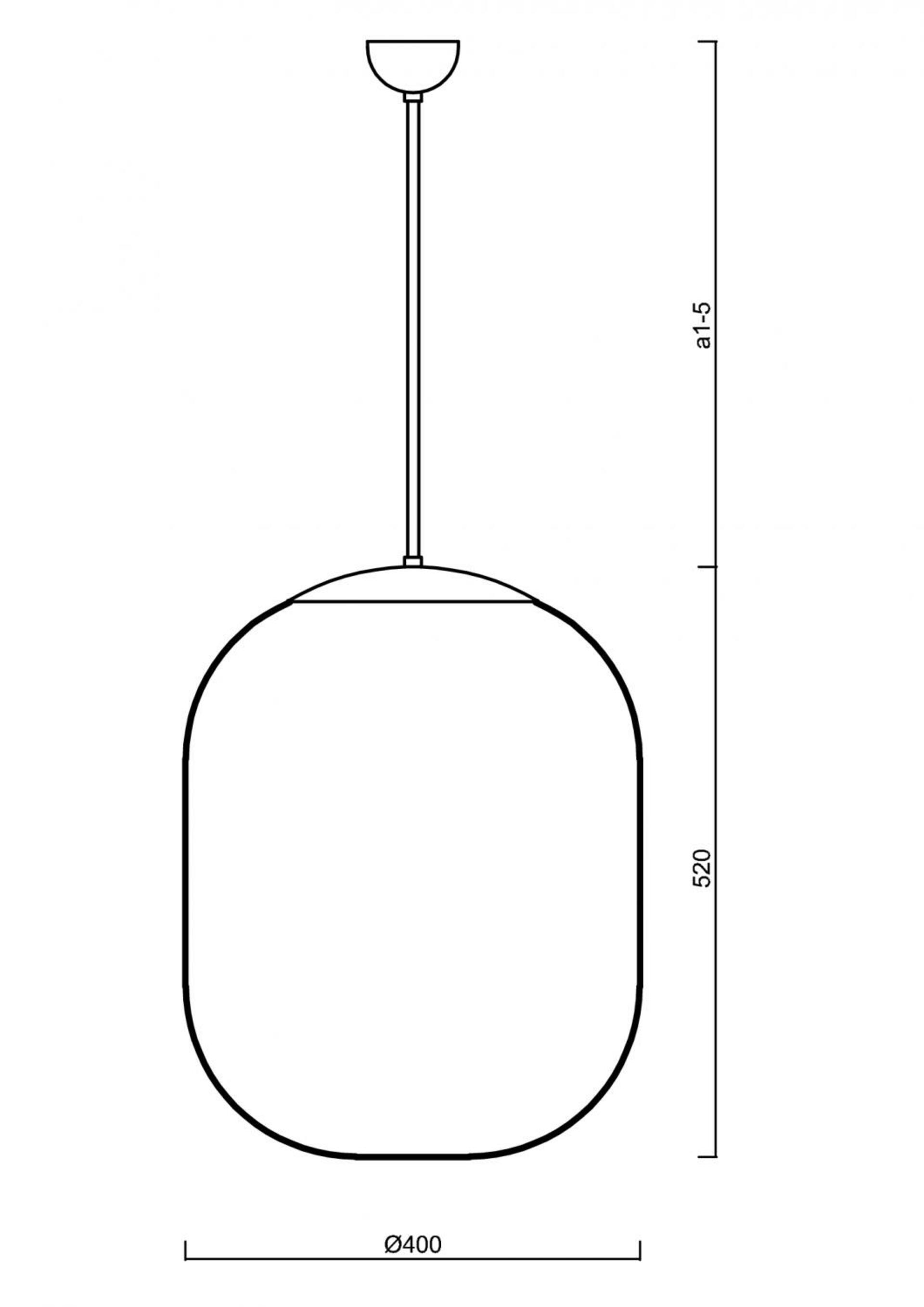 OSMONT 66460 TANIA P2 závěsné skleněné svítidlo černá / bílá IP40 3000 K 41W LED DALI