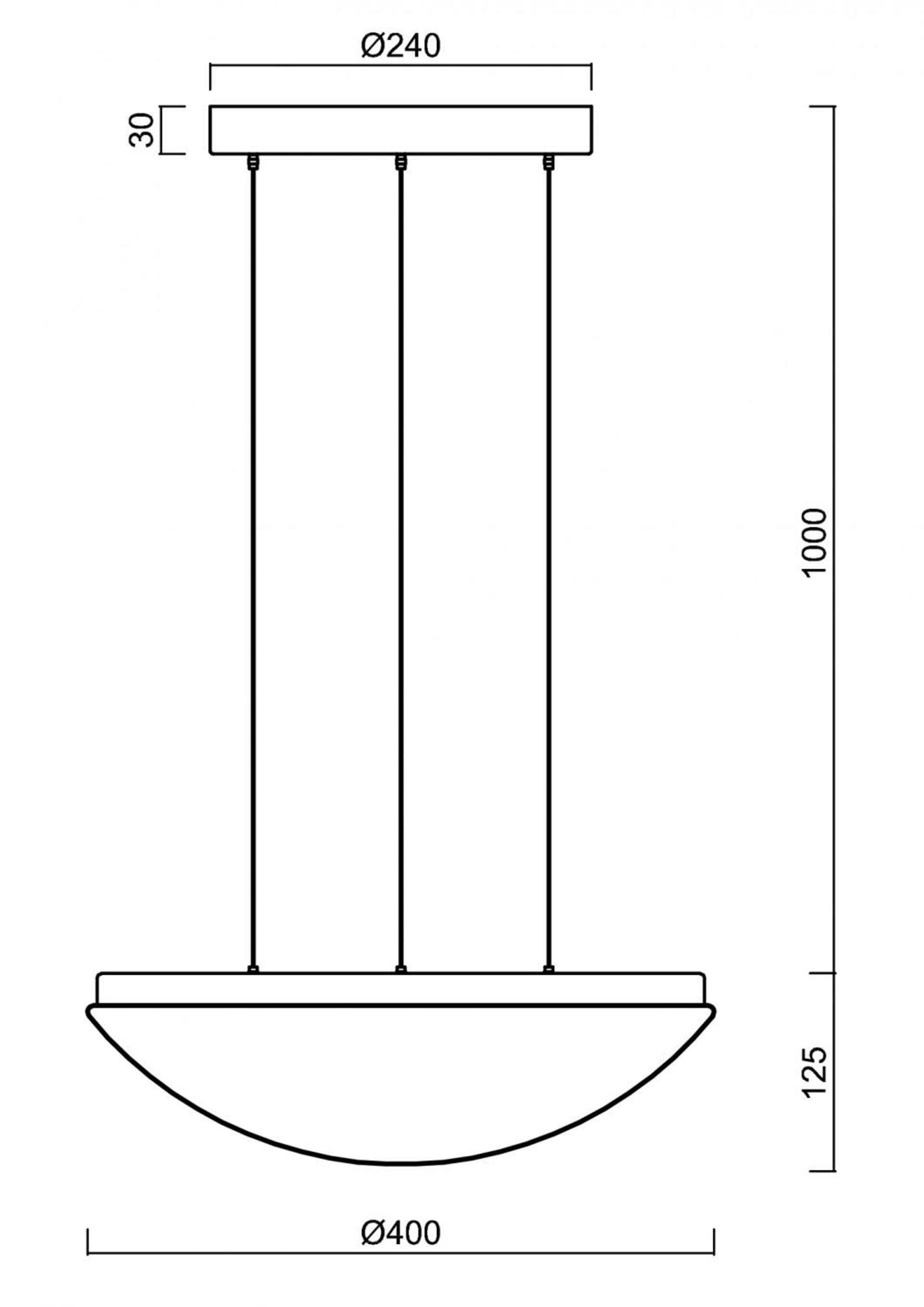 OSMONT 68003 TITAN LE2 závěsné plastové svítidlo bílá IP40 3000 K 33W LED DALI