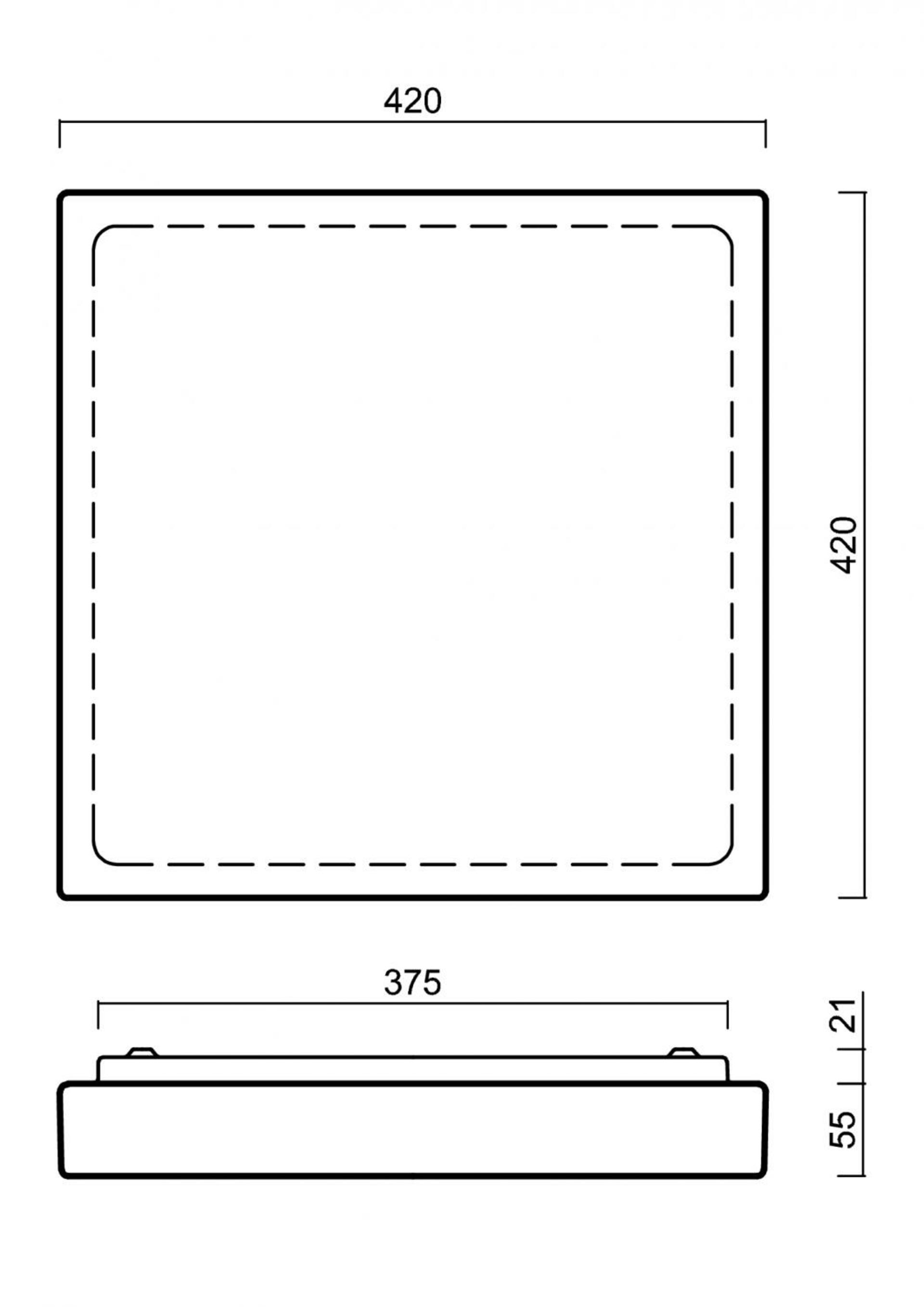 OSMONT 59123 LIBRA 2 stropní/nástěnné skleněné svítidlo bílá IP44 3000 K 33W LED HF