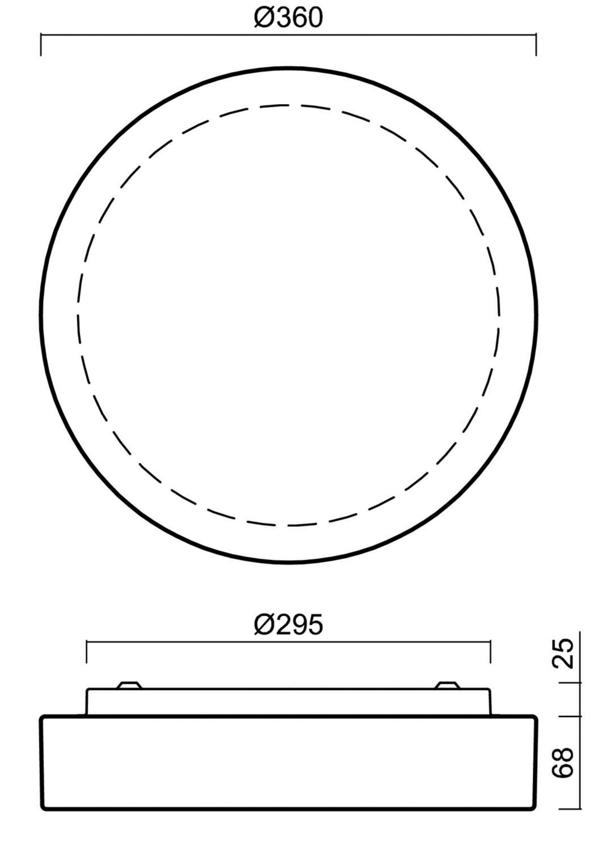 OSMONT 68062 ELSA 3 stropní/nástěnné skleněné svítidlo bílá IP44 3000 K 14W LED DALI