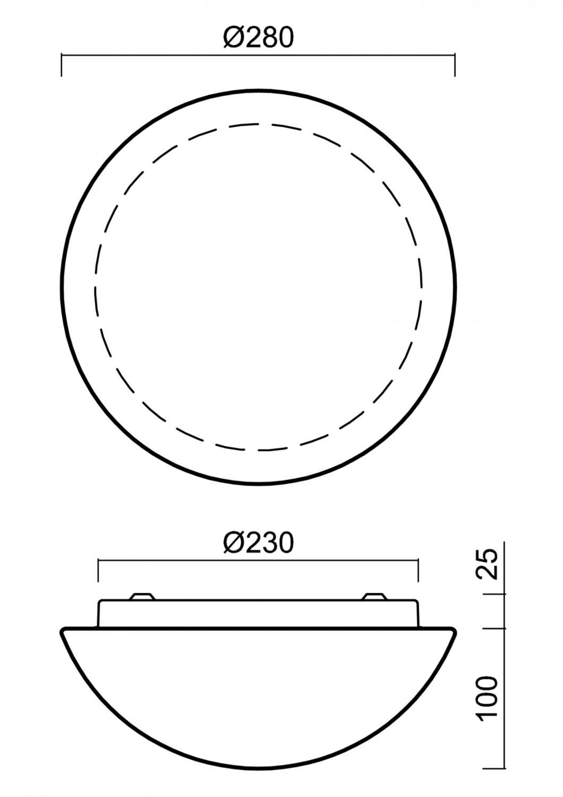 OSMONT 71103 AURA 2 stropní/nástěnné skleněné svítidlo bílá IP43 3000/4000 K 15W LED