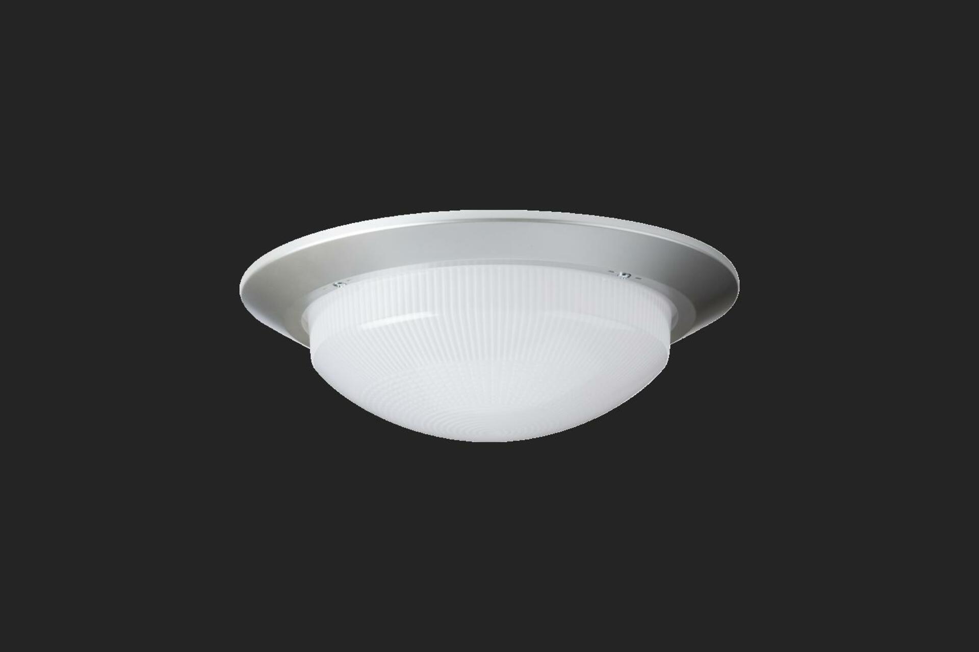 OSMONT 57753 ELEKTRA 6 stropní/nástěnné průmyslové plastové svítidlo stříbrná / bílá IP65 4000 K 9W LED nouzové kombinované 3 h