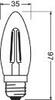 LEDVANCE LED CLASSIC B 40 DIM P 4.8W 827 FIL CL E27 4099854067495