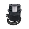 Solight 3z + USB A+C 20W PD, Wireless 10W, výsuvný blok zásuvek, 2m,  černý PP120CW-PD20-B