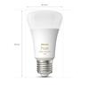 Hue Bluetooth LED White Ambiance set 3ks žárovek Philips + Hue Bridge + Hue Switch 8719514291232 E27 A60 8W 1100lm 2200-6500K stmívatelné