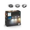 Hue Bluetooth LED White Ambiance set 3ks Zapuštěných bodových svítidel Philips Miliskin 8719514342828 GU10 3x5,7W 3x350lm 2200-6500K IP20 hliníkové, stmívatelné