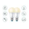 WiZ SET 2x LED žárovka E27 A60 8W (60W) 806lm 2700K IP20, stmívatelná