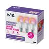 WiZ SET 3x LED žárovka E27 A60 8,8W 806lm 2200-6500K RGB IP20, stmívatelná