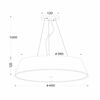 ACA Lighting Textile závěsné svítidlo DL607B