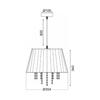 ACA Lighting Textile závěsné svítidlo FMD701173