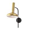 ACA Lighting nástěnné svítidlo 1XE27 mosaz+černá 32X20X41CM SHERLOCK AR4181W41BB