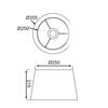 ACA Lighting Mix&Match stínidlo CONE3525B