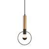 ACA Lighting závěsné svítidlo 1XE27 mosaz/černý kov D18XH116CM MIRACOLO HL39971P18BB