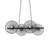 ACA Lighting závěsné svítidlo 4XE27 černý kov 71X35XH119CM KOBE HL45844P71B