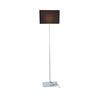 ACA Lighting stojací lampa chrom kov 1XE27 černý kabel hranatá základna H123cm bez stínítka MIX&MATCH MF15018CHB