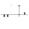 ACA Lighting stropní svítidlo 3XGU10 černá kov 130X12XH53CM ARISTO OD843C130B