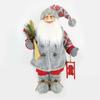 ACA Lighting vánoční dekorace Santa Claus se sáněmi 45cm X124502