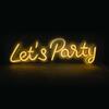 ACA Lighting neonová nástěnná dekorace LETS PARTY 125 LED USB 2m napájecí kabel teplá bílá IP20 41x1,6x13,5cm X131251716