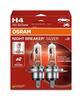 OSRAM H4 12V 60/55W P43t NIGHT BREAKER SILVER +100% 2ks 64193NBS-2HB