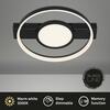 BRILONER LED stropní svítidlo 43,5 cm 33W 3100lm černá BRI 3026-015