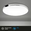 BRILONER LED stropní svítidlo, pr. 35,5 cm, 18 W, bílé-chrom BRI 3351-216