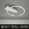 BRILONER LED stropní svítidlo, pr. 29,5 cm, 12 W, hliník-chrom BRI 3542-018