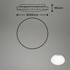 BRILONER LED stropní svítidlo, pr. 28,5 cm, LED modul, 12,5W, 1300 lm, bílé-chrom IP44 BRI 3651-016