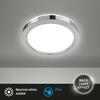 BRILONER LED stropní svítidlo do koupelny, pr. 30 cm, 18 W, 2000 lm, chrom BRI 3678-018