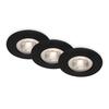 BRILONER LED vestavná svítidla, pr.9 cm, 3x LED, 4,9 W, 480 lm, černá IP44 BRI 7036-035