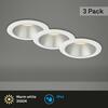 BRILONER LED vestavná svítidla sada, pr.9,5 cm, 3x LED, 4,9 W, 480 lm, bílé-stříbrná BRI 7041-036