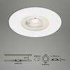 BRILONER 3ks sada LED vestavné svítidlo, pr. 9 cm, 5 W, bílé IP44 BRI 7046-036