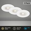 BRILONER 3ks sada LED vestavné svítidlo, pr. 9 cm, 5 W, bílé IP44 BRI 7046-036