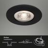 BRILONER 3ks sada LED vestavné svítidlo, pr. 9 cm, stmívatelné, 5 W, černá IP44 BRI 7047-035