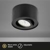 BRILONER LED přisazené svítidlo, pr. 9 cm, 5 W, černá BRI 7121-015