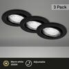 BRILONER 3ks LED vestavné svítidlo, pr. 8,6 cm, 5 W, černá BRI 7147-035