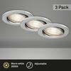 BRILONER 3ks LED vestavné svítidlo, pr. 8,6 cm, 5 W, hliník BRI 7147-039