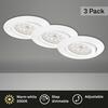 BRILONER 3ks sada LED vestavné svítidlo, pr. 8,2 cm, 3,5 W, bílé BRI 7172-036