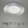 BRILONER LED vestavné svítidlo, pr. 10 cm, 10,5 W, hliník IP44 BRI 7206-019