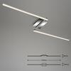 BRILONER LED stropní svítidlo, 143,6 cm, 12 W, hliník-chrom BRILO 3500-018