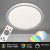 BRILONER CCT RGB LED stropní svítidlo, pr. 50 cm, 40 W, šedá BRILO 3503-014