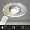 BRILONER CCT LED stropní svítidlo, pr. 49,5 cm, 25 W, 3000 lm, matný nikl-chrom BRILO 3640-012