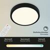 BRILONER CCT LED přisazené svítidlo pr. 28 cm, 18 W, 2000 lm, černá BRILO 3701-015