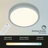 BRILONER CCT LED přisazené svítidlo pr. 38 cm, 22 W, 2900 lm, stříbrná BRILO 3704-014