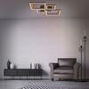 BRILONER LED stropní svítidlo, 53 cm, 38 W, 4200 lm, černá-dřevo BRILO 3727-015