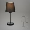 BRILONER Stolní lampa, 31,4 cm, max. 25 W, černá BRILO 7024-015